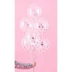 Picture of LATEX BALLOONS SILVER  CONFETTI 12 INCH 6 PACK